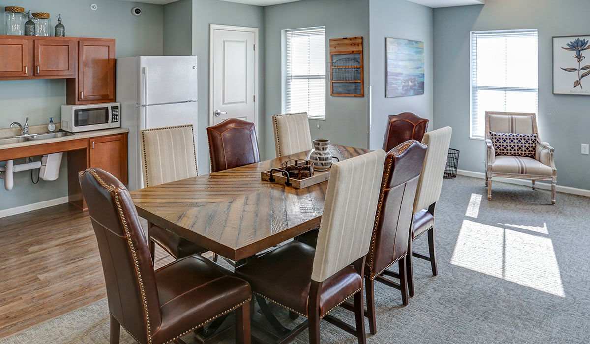 A community room at Pebblecreek Crossing in Richmond, Kentucky