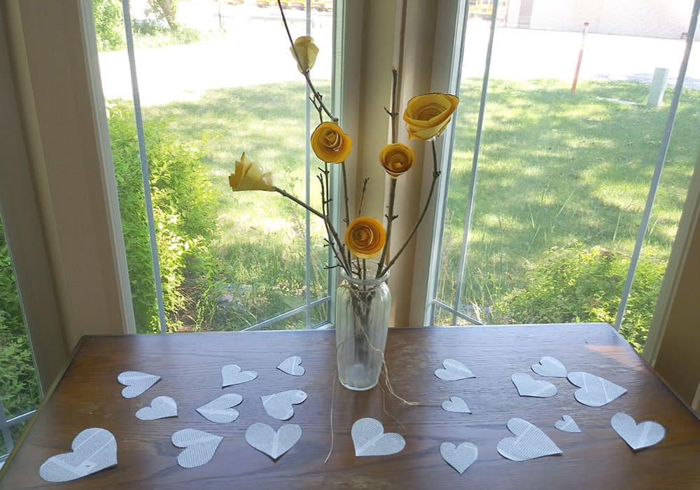 Beautiful flowers for residents at The Residences on Forest Lane in Montello, Wisconsin