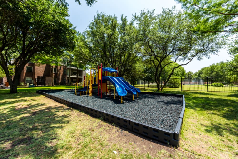 Outdoor children's playground at Marquis at Legacy in Plano, Texas