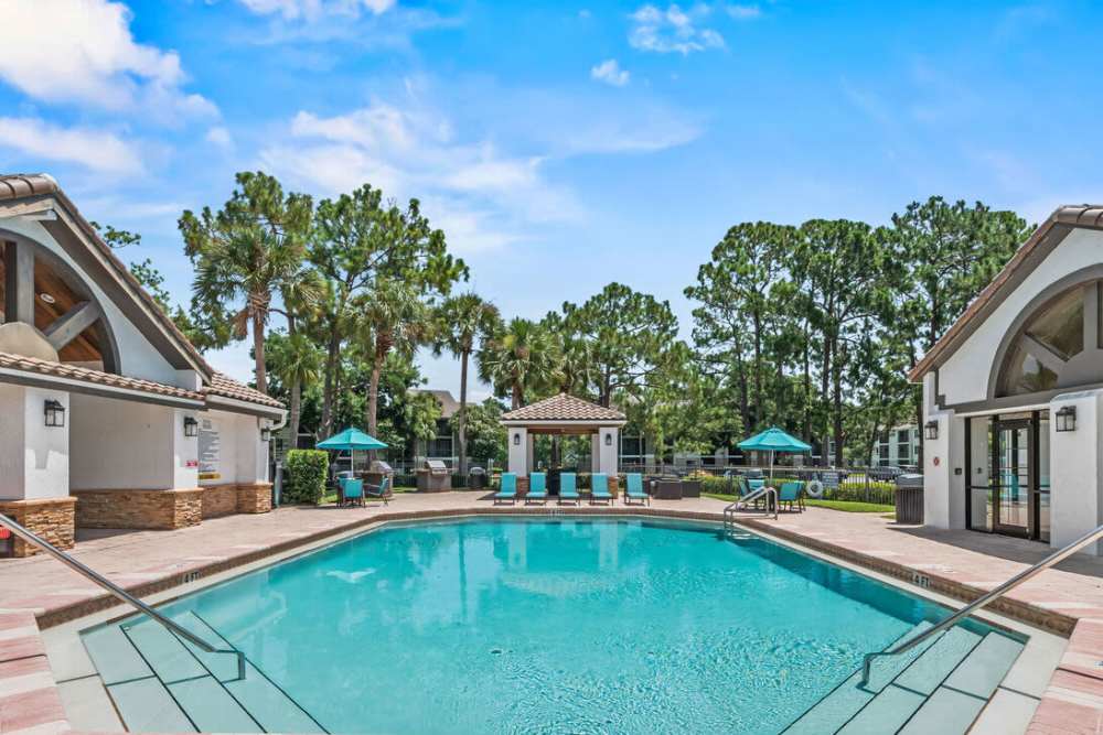 Swimming pool at Sun Lake in Lake Mary, Florida