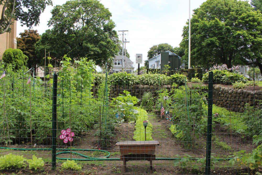 Garden at Fairhaven Village in Fairhaven, Massachusetts