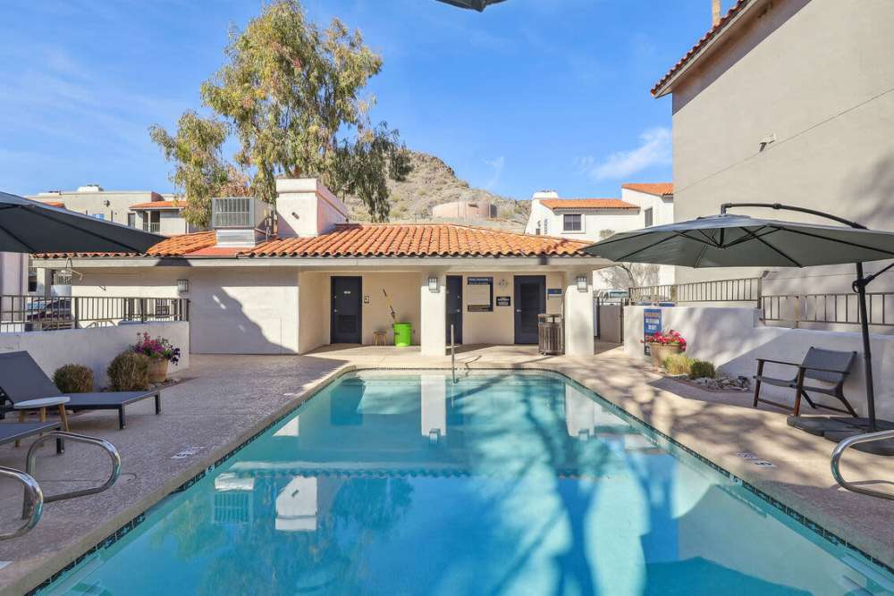 Resort style pool at Clifton on 7th in Phoenix. AZ