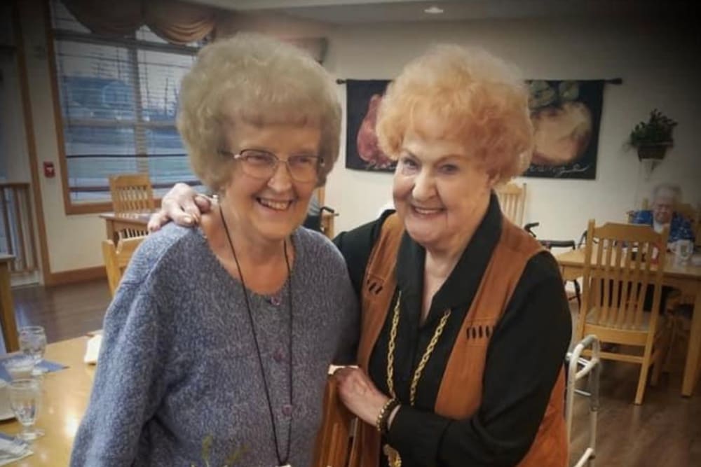 Residents get to know each other at Addington Place of Des Moines in Des Moines, Iowa.