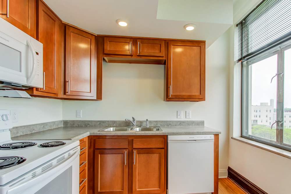 Modern kitchen at 43 Town Square in Lima, Ohio