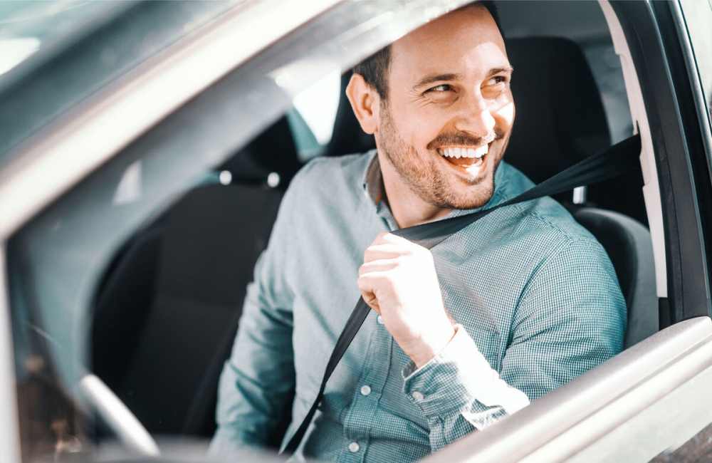 Resident in his car near The Cedars in Castro Valley, California