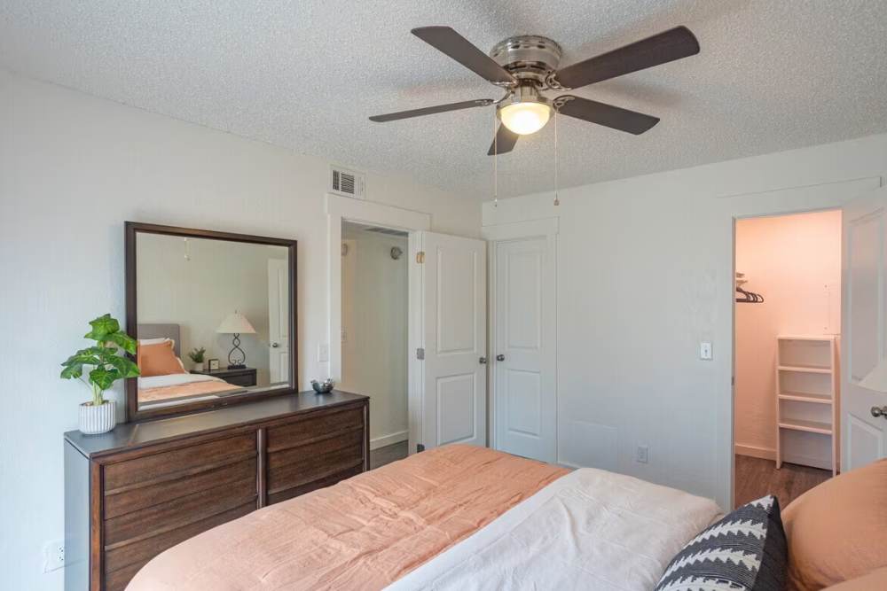 Cozy bedroom at Kickingbird & Kickingbird Hills in Edmond,Oklahoma