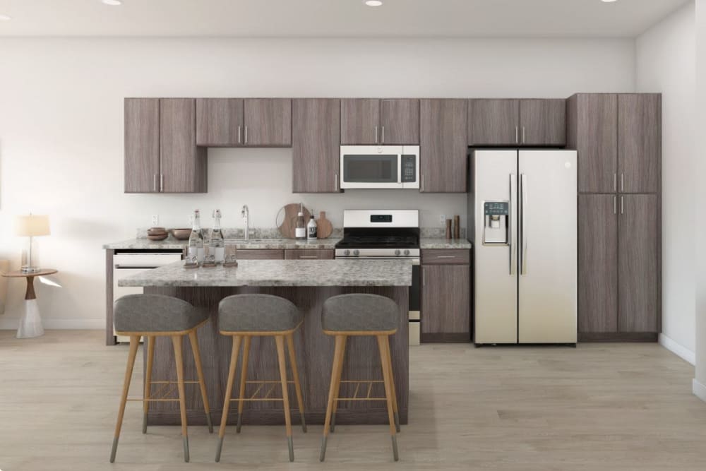 Gourmet kitchen at The Hardison in Salt Lake City, Utah 