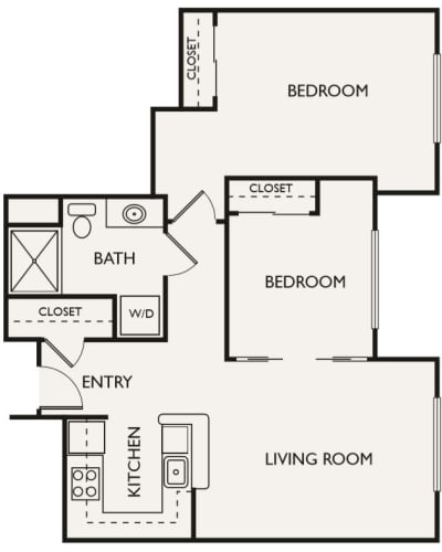 Independent Living Two Bedroom at The Creekside in Woodinville, Washington