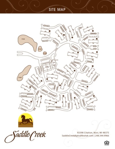 Saddle Creek Apartments site map