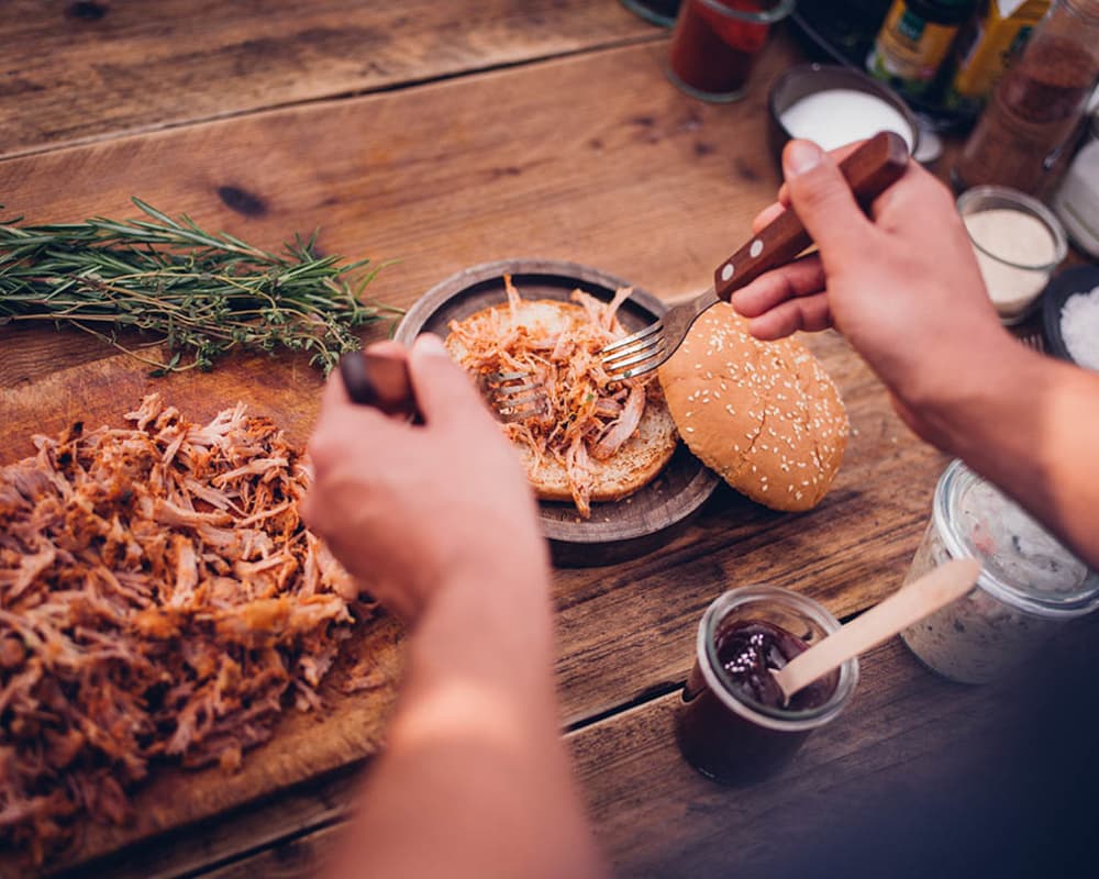 Preparing a meal at The Copeland in Austin, Texas