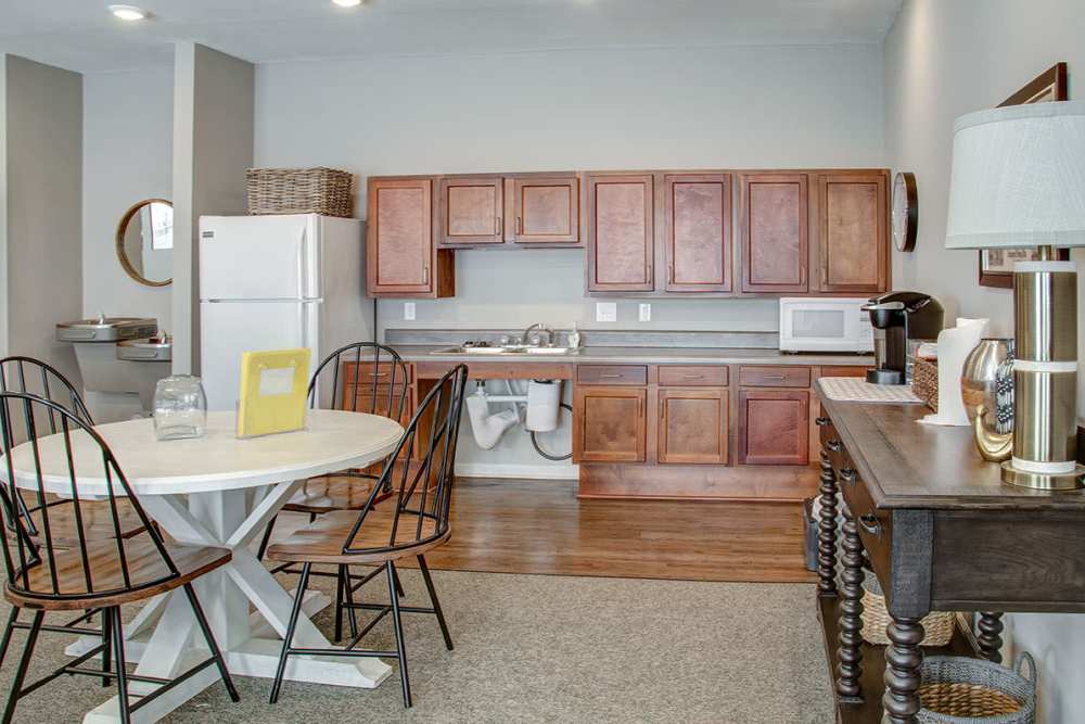 Community kitchen at Brennan Pointe I in Newport News, Virginia