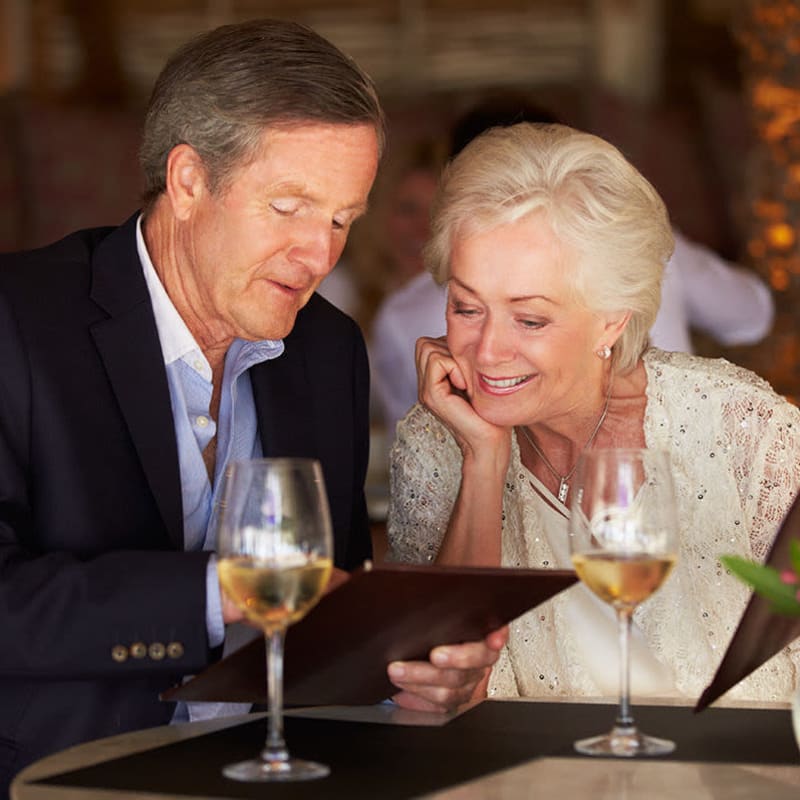 Happy couple at The Commons at Elk Grove in Elk Grove, California