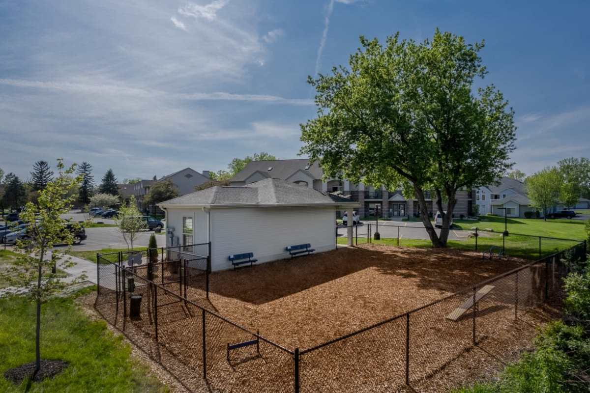 Dog park at Lake Pointe Apartments in Madison, Wisconsin