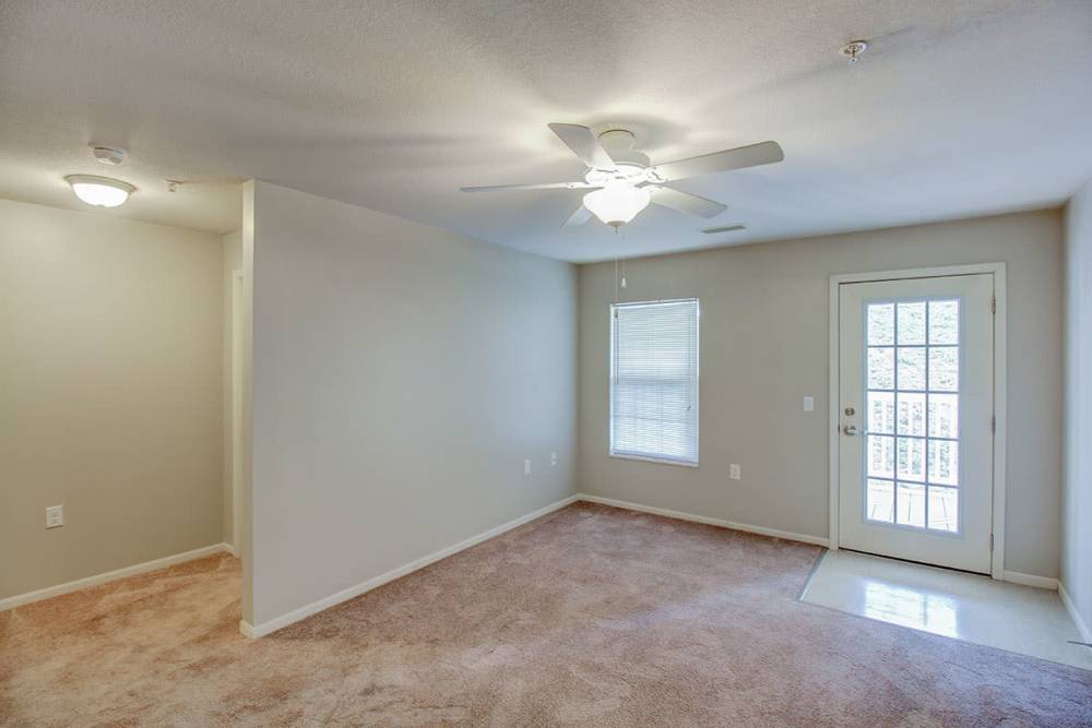 Living space with window at Barton Greene in Greeneville. TN