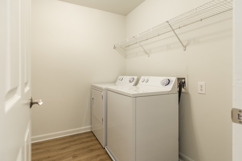 In-home laundry at The Greens at Sunchase in Farmville, Virginia