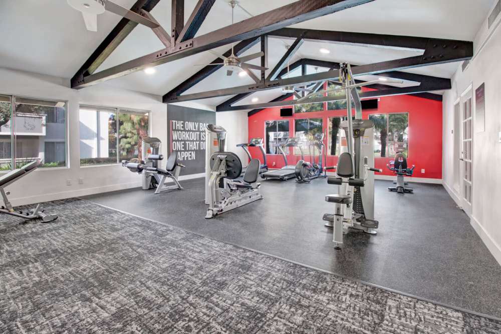 Spacious gym at Olive Ridge in Pomona, California