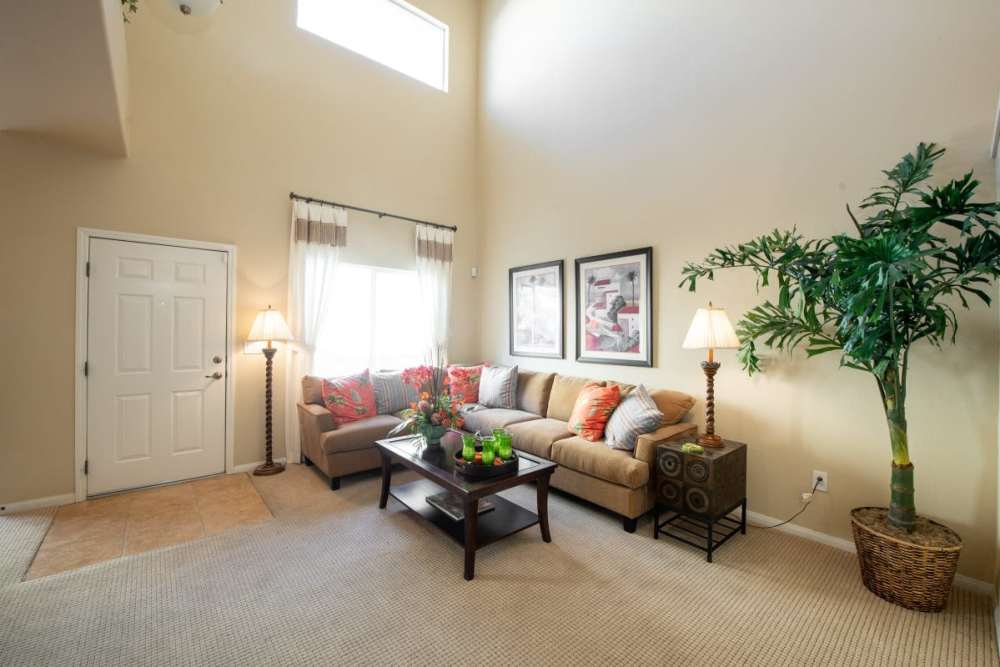 Living area at Cliffs at Lone Mountain in Las Vegas, Nevada