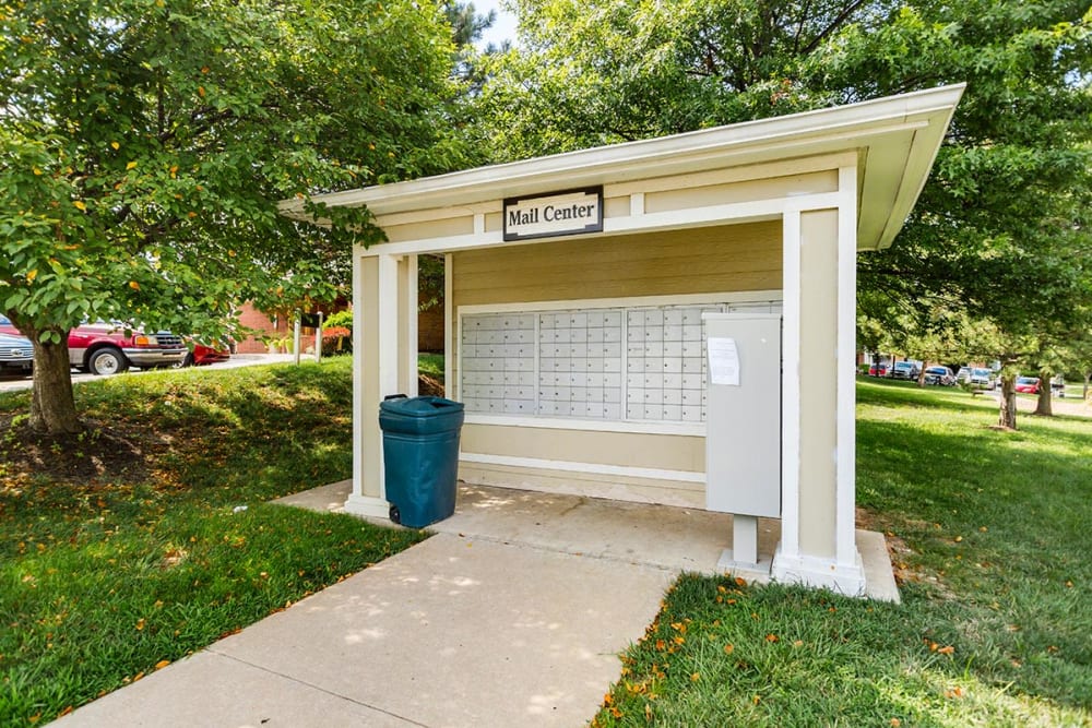 Rendering of covered mail boxes at Fieldstone in Olathe, Kansas