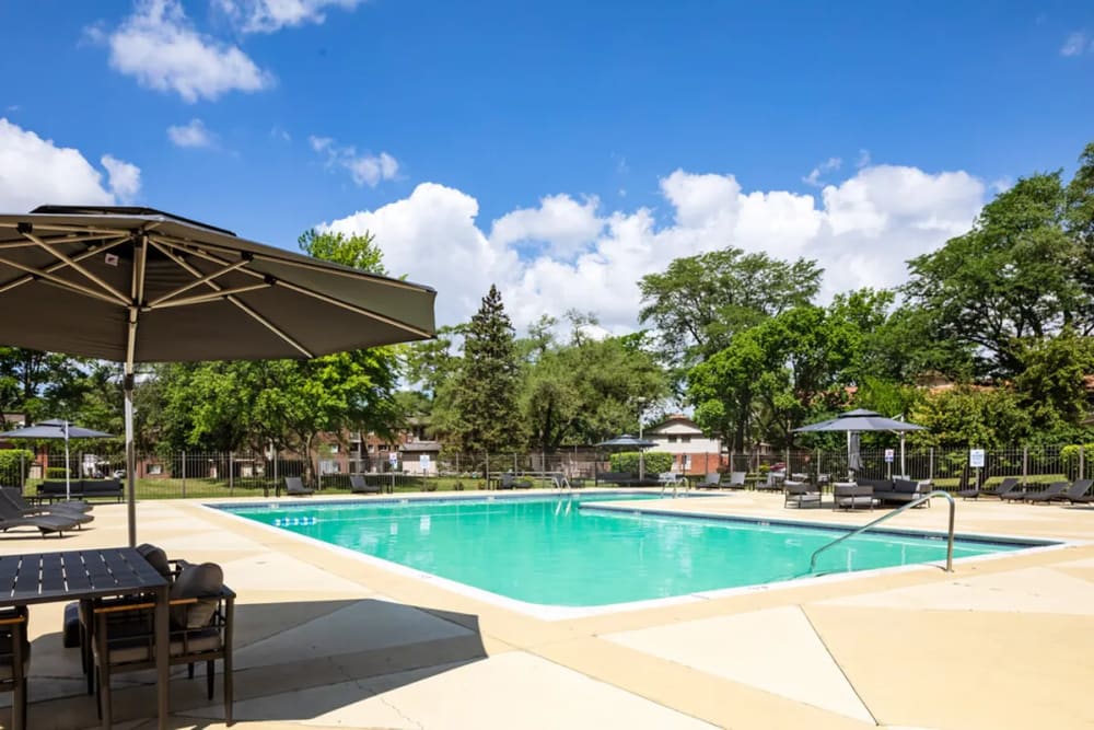 Swimming pool at Terraces of Elk Grove in Elk Grove Village, Illinois
