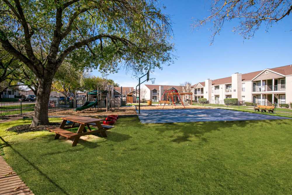 Play area at Derby Park Apartments in Round Rock, Texas