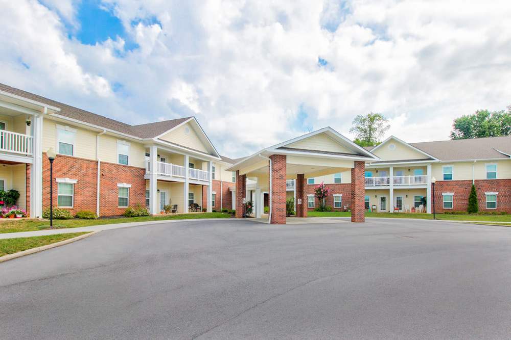 Apartment entrance at Barton Greene in Greeneville. TN