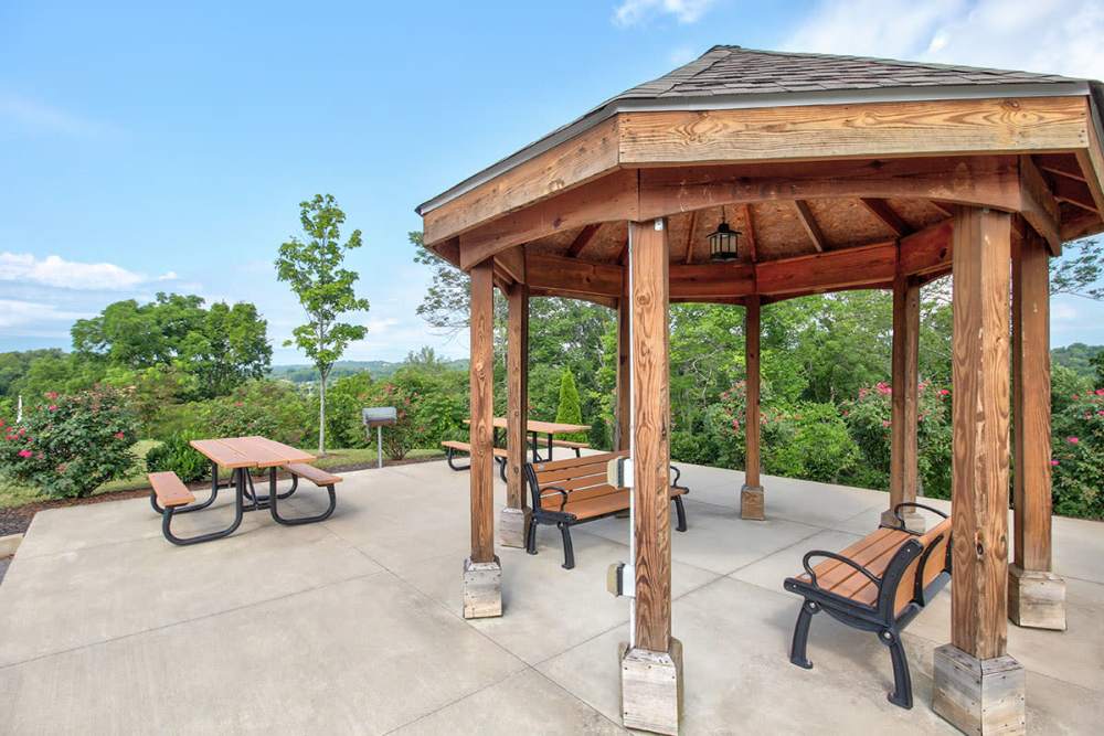 Patio at Barton Greene in Greeneville, Tennessee