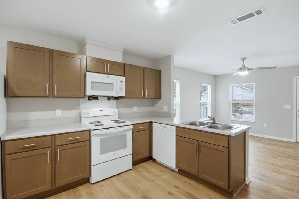 Kitchen with oven at Prior Farms in Madison. GA