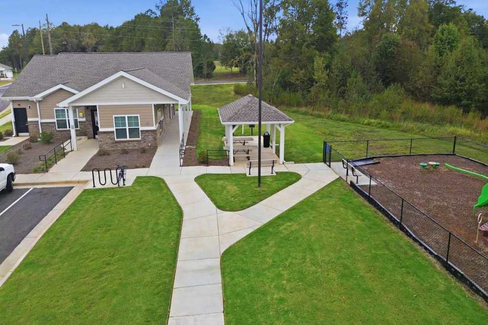 aerial view of building at Prior Farms in Madison. GA