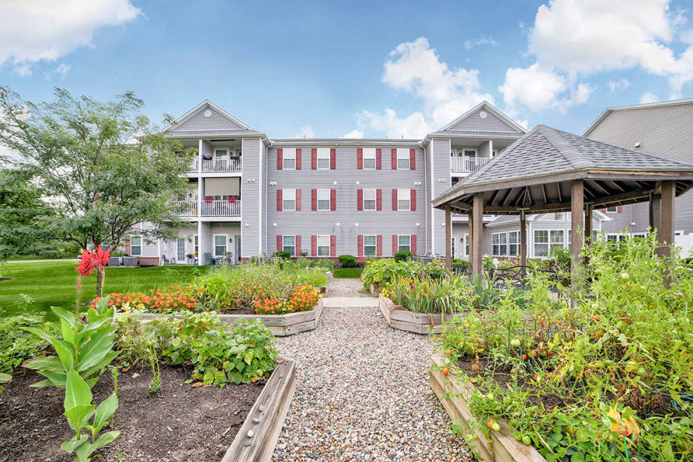 Community space and gazebo at Brentwood Greene in Kokomo, Indiana