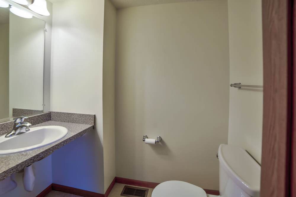 Bright bathroom at Connolly Park in Beaver Falls. PA
