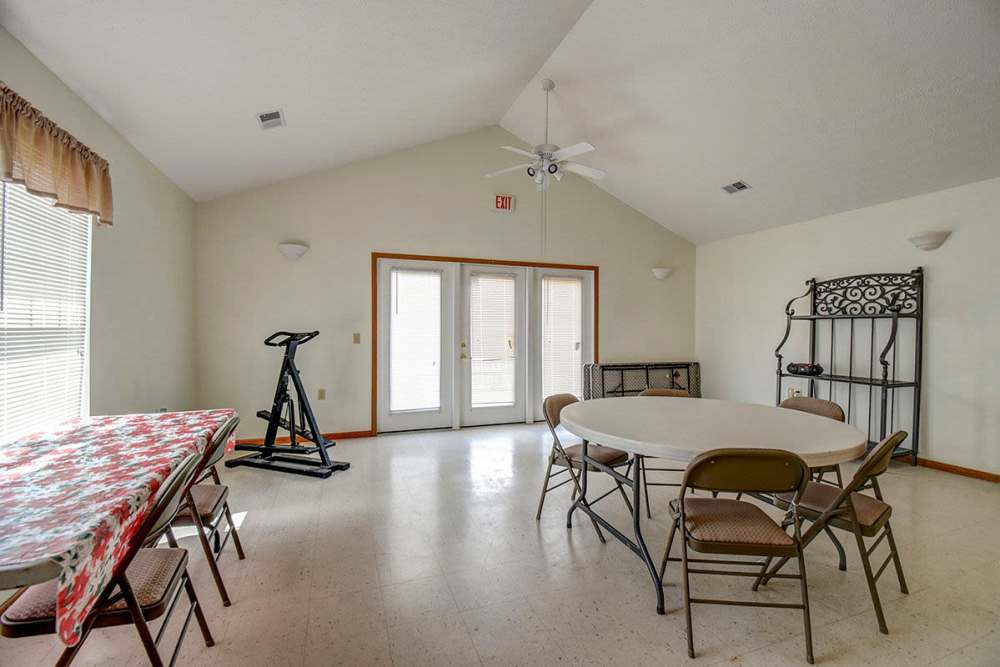 Spacious community room at Edwards Crossing I in Beaver. WV