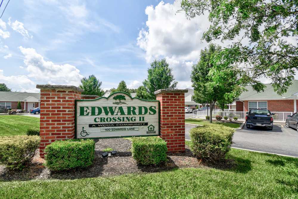 Signage of Edwards Crossing II in Beaver, West Virginia
