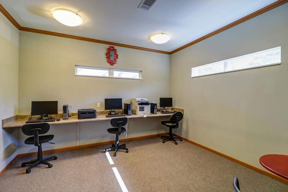 Computer room at Harmony Greene in Pooler, Georgia
