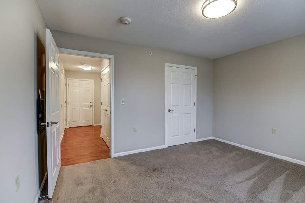 Unfurnished bedroom at Pringle House Senior Living in Buckhannon, West Virginia