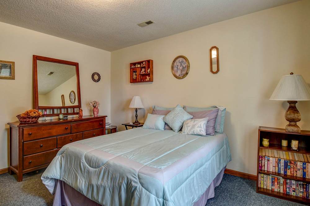 Bedroom in the townhome at St. Paul Terrace in Parkersburg, West Virginia