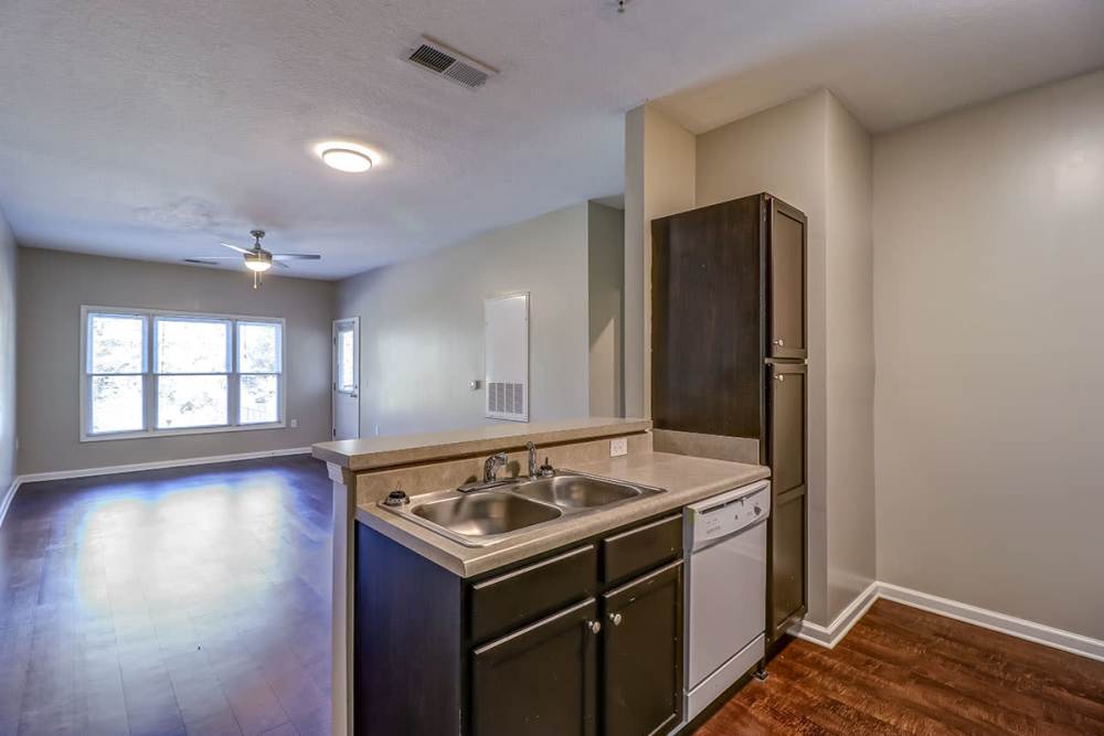 Spacious kitchen at Silver Lakes in Madison, Georgia