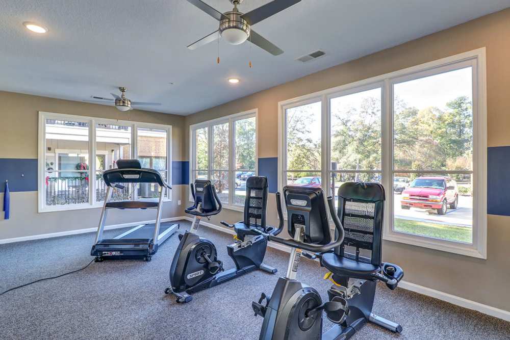 Fitness center at Silver Lakes in Madison, Georgia