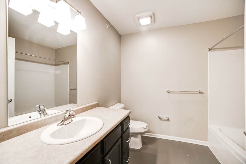 Bathroom with bath tub at Thompson Greene in Butler. PA