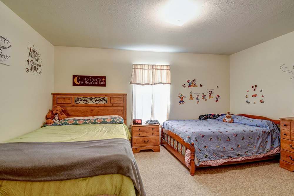 Master bedroom at Yellowbud Place in Moorefield, West Virginia