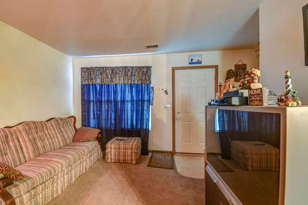 Living area at Yellowbud Place in Moorefield, West Virginia