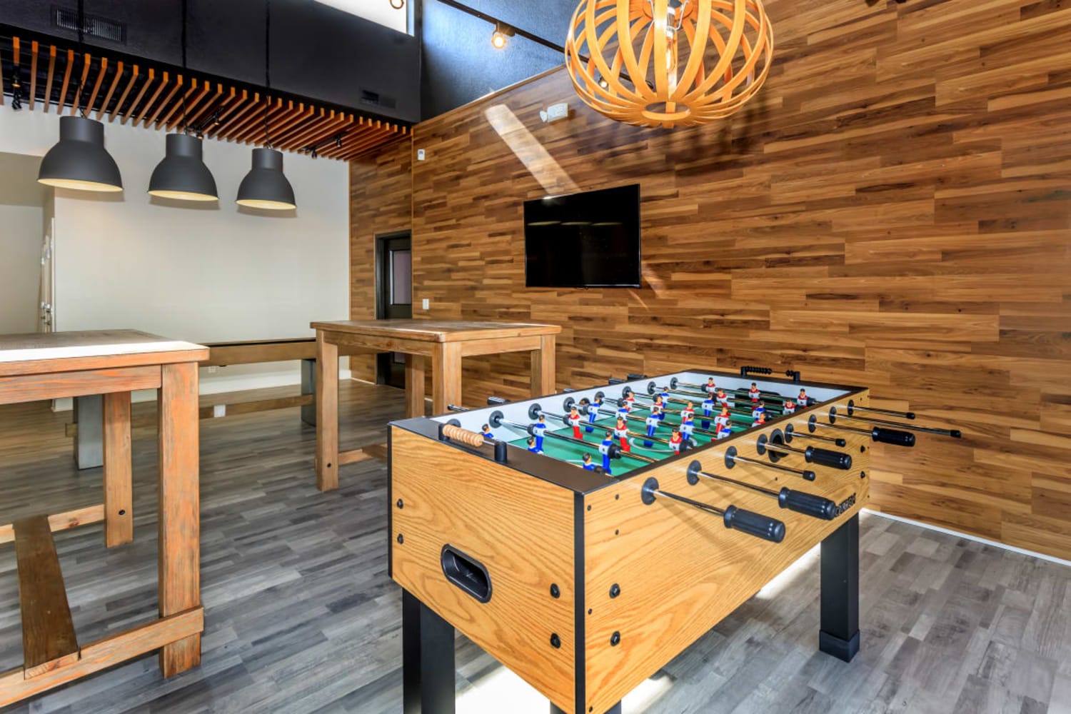 Game room at Station 21 Apartments in Mesa, Arizona