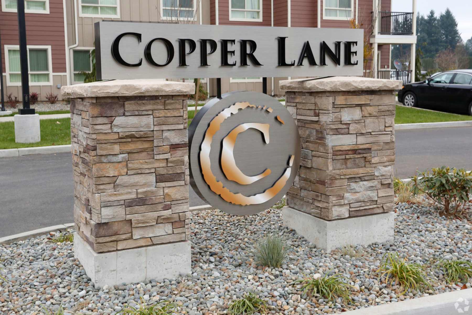 Copper Lane sign at Copper Lane in Vancouver, Washington