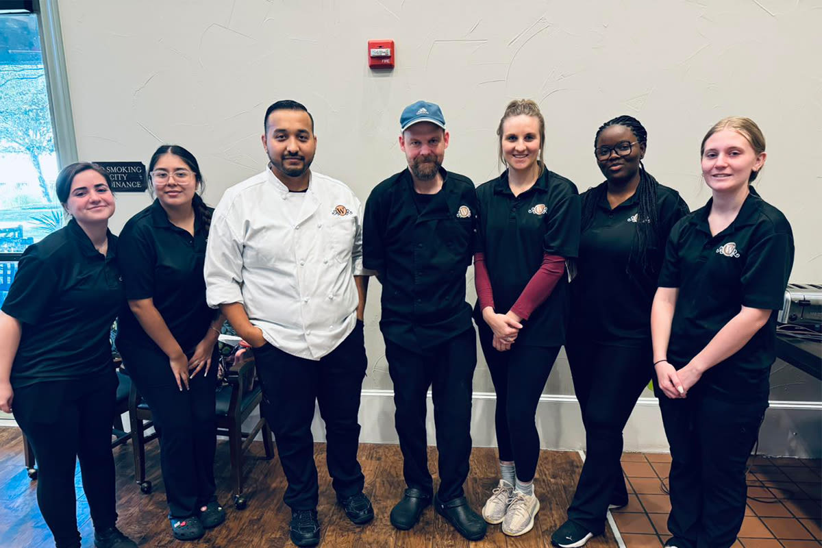 Picture of dining staff at Watercrest at Mansfield in Mansfield, Texas.
