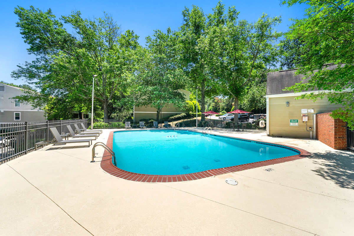 Swimming pool at Bradford Gwinnett Apartments & Townhomes in Norcross, Georgia