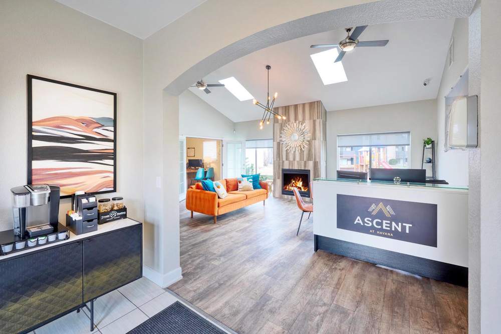 Leasing center at Ascent at Havana in Denver, Colorado