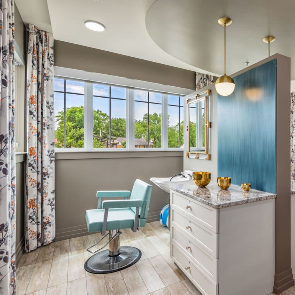Hair salon at Anthology of Clayton View in Saint Louis, Missouri