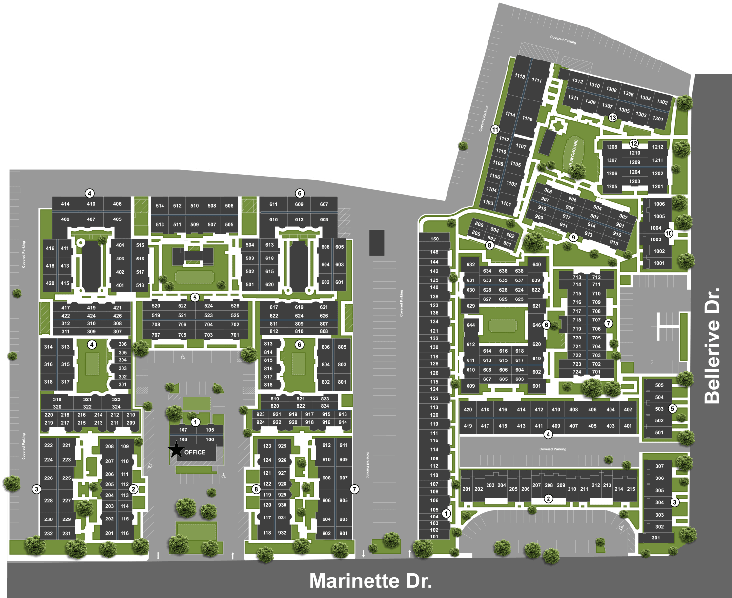 SiteMap at Santa Clara in Houston, Texas
