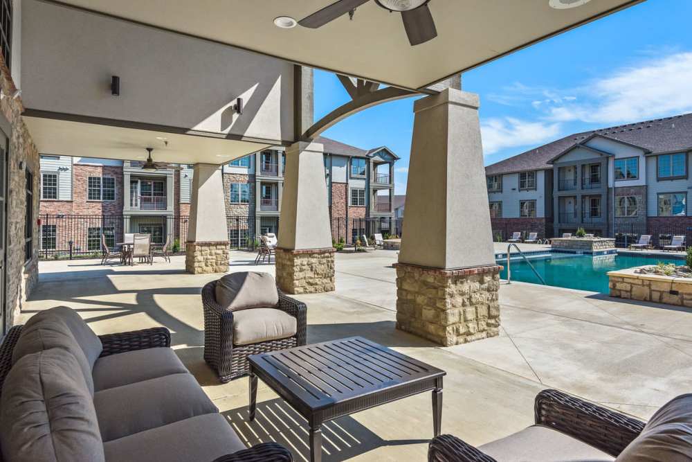 Open lounge area at Boulders at Overland Park Apartments in Overland Park, KS