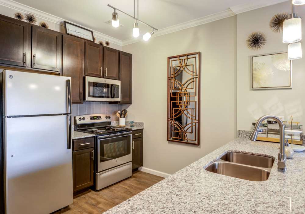 Granite countertop kitchen at Carastone in Charlotte, North Carolina