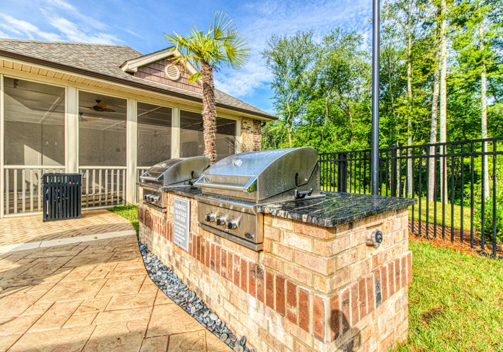 Barbecue grills near Greymont Village in Asheville, North Carolina